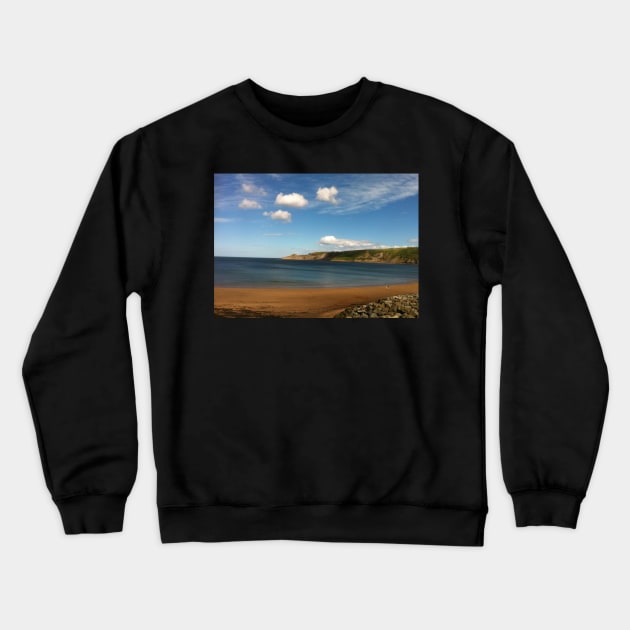 Runswick Bay, North Yorkshire Crewneck Sweatshirt by bobpetcher